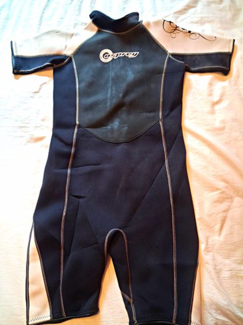 Osprey Kids Wetsuit Shortie L Black Short Sleeve Short Leg