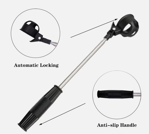 2m Telescopic Pocket Golf Ball Pick-Up Compact Retriever Automatic Lock Scoop — image 6