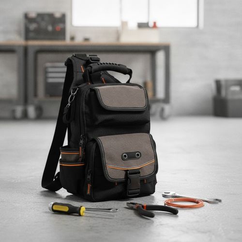 Multi-Pocket Tool Bag Heavy Duty Tool Bag with Shoulder Strap for Home Repairs — image 7