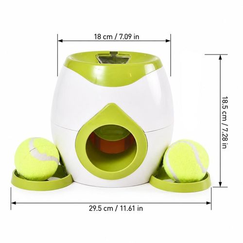 Automatic Dog Ball Launcher Pet Feeder Tennis Fetch Interactive Training Toy — image 3