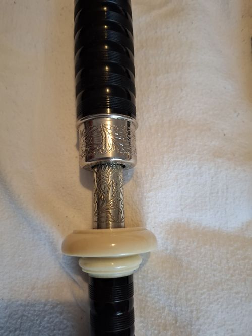 Fletcher Bagpipes Imitation Nickal and Ivory — image 2