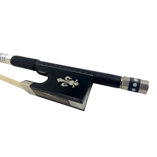 4/4 Violin Bow Carbon Fiber Braided Straight Pernambuco Level Natural Bow Hair — image 12