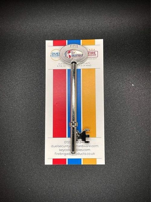 Fire Brigade Products FB1 Genuine Mortice or Rim Key 102mm Long Pack of 1