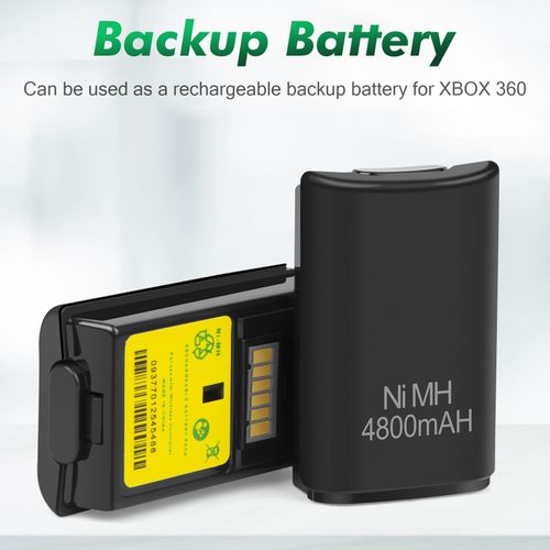 Rechargeable Battery Pack Charger Cable Dock for Xbox 360 Wireless Controller UK — image 8
