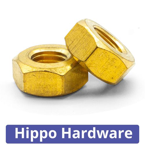 Solid Brass Hexagon Full Nuts for Bolts & Screws - Various Sizes Available — image 2