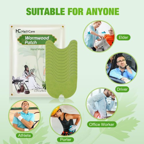 12-300x Wormwood Pain Relief Patches Heat Plaster Back Knee Muscles Arthritis UK — image 6