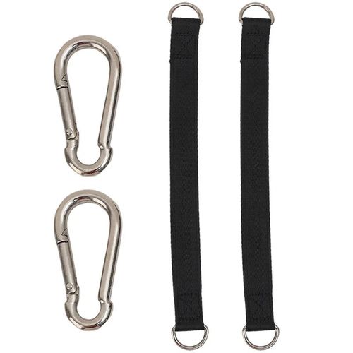 2pcs Swing Hammock Tree Hanging Straps Kit Hooks Carabiner Garden Swing Fittings — image 1
