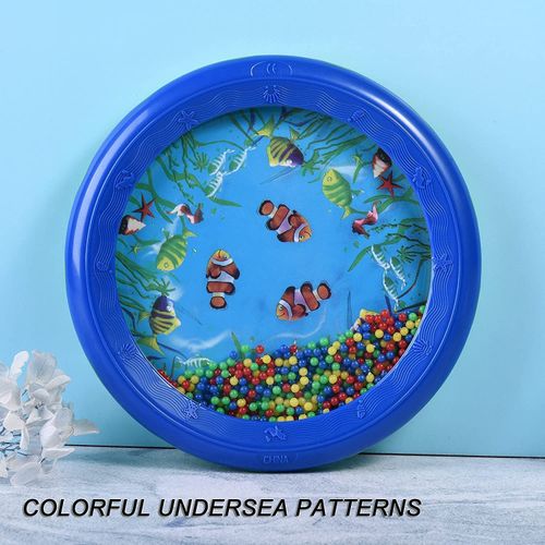 Baby Tambourine Ocean Drum Musical Toys Kids Hand Small, Blue  — image 3