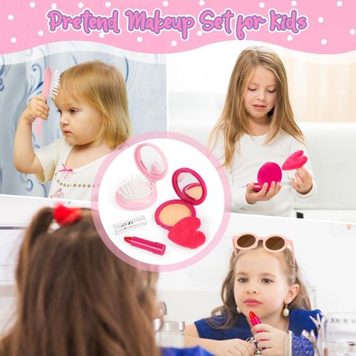 Girls Purse Set Pretend Play Handbag Phone Watch Lipstick Play Money Kids Toy — image 5