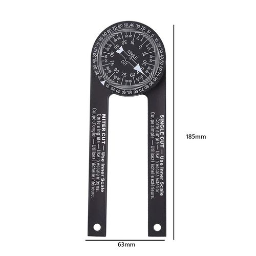 360° Aluminum Angle Finder Miter Saw Protractor Woodwork Measure Ruler Tool — image 2