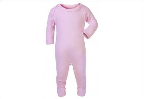 Cotton Plain Chest Babygrow Bodysuit Sleepsuit Romper suit Baby Boy Girl
