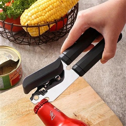 3-In-1 Heavy Duty Stainless Steel Tin Can Opener Easy Comfy Handle Grip Kitchen — image 8