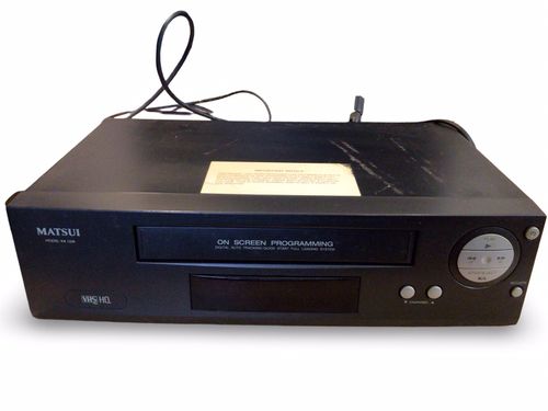 Matsui VX1230 VHS VCR Video Cassette Recorder Black Quality Small Size Working — image 5