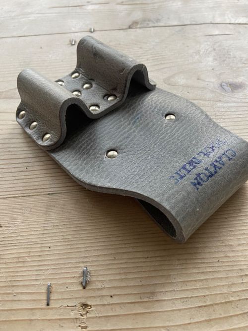 DOUBLE SPANNER HOLDER FROG FOR SCAFFOLDING TOOLS CHROME LEATHER HEAVY DUTY UK — image 4