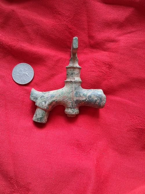 ANTIQUE BRASS beer Barrel Keg Tap — image 2
