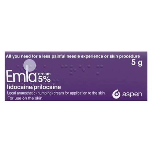 Emla Cream - 5g - Numbing Cream -  Local Anaesthetic - Single Tube