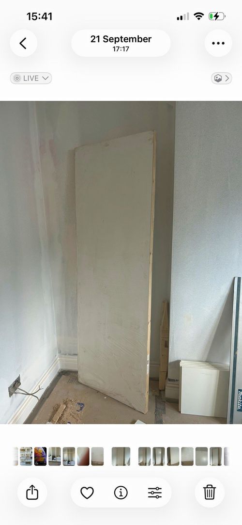 Brand New FD30 Fire rated flush door still wrapped in its package — image 1