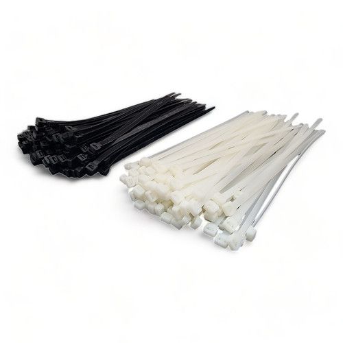 Cable Ties Zip Ties Black White Nylon Strong 100/1000 Pack Small Large All Sizes