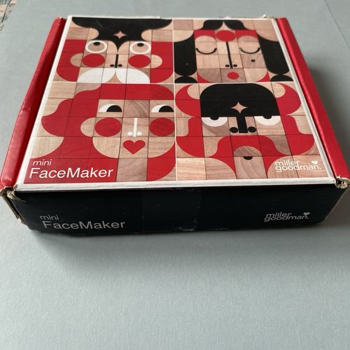 Miller Goodman Mini Face maker Wooden Bricks Shape Puzzle Toy — image 2