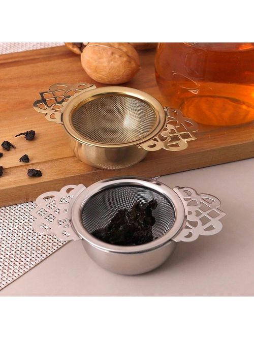 1pc stainless Steel Tea Infuser Filter Loose Leaf Tea Strainer for Teapot Mug — image 4