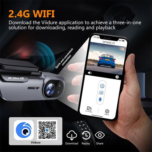 GPS HD 4K Dash Cam Wireless WiFi Front Car DVR Camera Video Recorder G-Sensor-UK — image 11