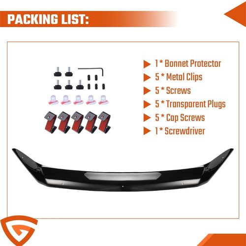 FOR FORD TRANSIT CUSTOM BONNET WIND DEFLECTOR PROTECTOR GUARD BRA (2012-2018) — image 9