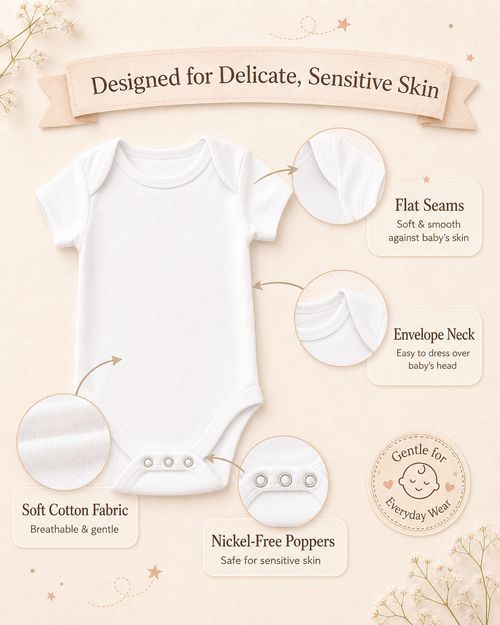 Personalised Baby Vest Babygrow | Custom Name & Date New Baby Gift announcement — image 3