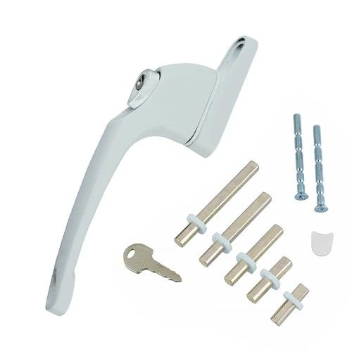 UPVC Window Handle Universal Espag Key Locking For Double Glazing- White