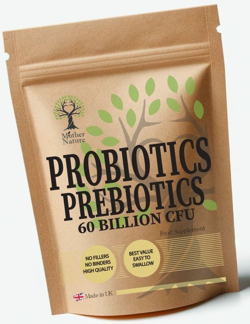 Probiotics For Gut Health 60 Billion Prebiotics Probiotics Complex Inulin Vegan — image 1