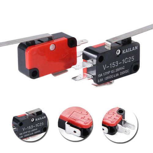 10pcs Limit Micro-Switch Long Straight Hinge Lever Type SPDT V-153-1C25 — image 19