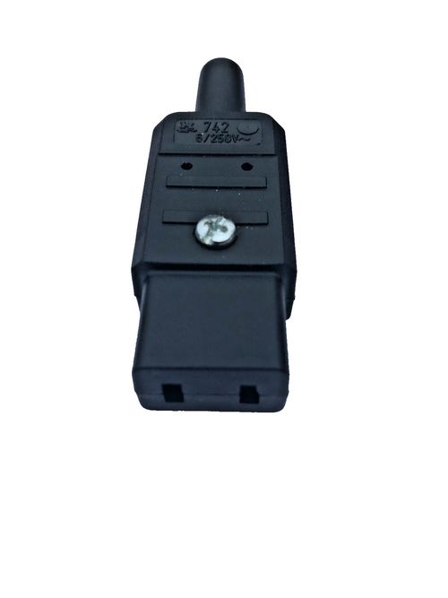 IEC C9 Mains Connector Socket - 6 Amp - Re-wireable - KORG C-3500 — image 1