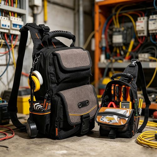Multi-Pocket Tool Bag Heavy Duty Tool Bag with Shoulder Strap for Home Repairs — image 2