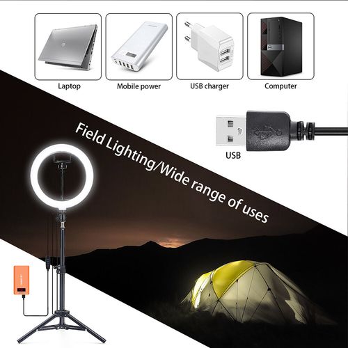 12" LED Ring Light with Tripod Stand Phone Mount for YouTube Makeup Video Live — image 3