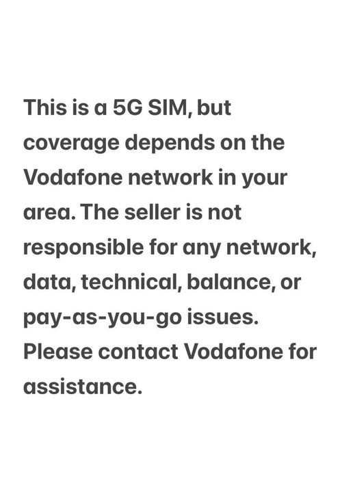 3 X Vodafone Preloaded 4G/5G SIM Prepaid, Long activation date. (10 August 2027) — image 6