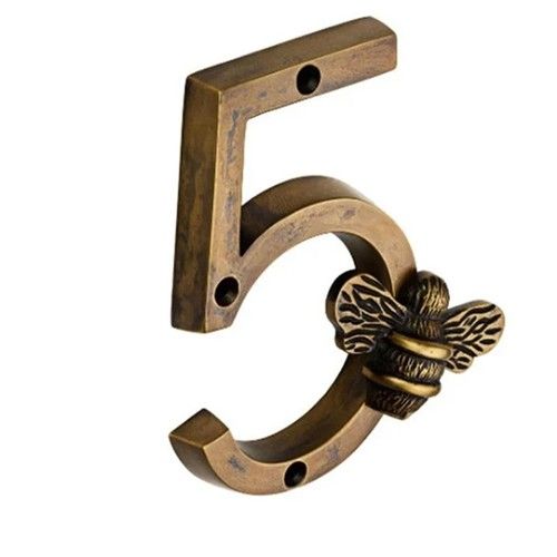 Bee House Number Sign Brass Bee House Number Metal Crafts Modern Door Sign