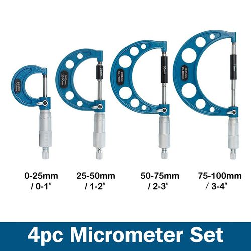 Outside Micrometer 0-100mm Metric Premium Precision Set External Micrometer UK — image 5