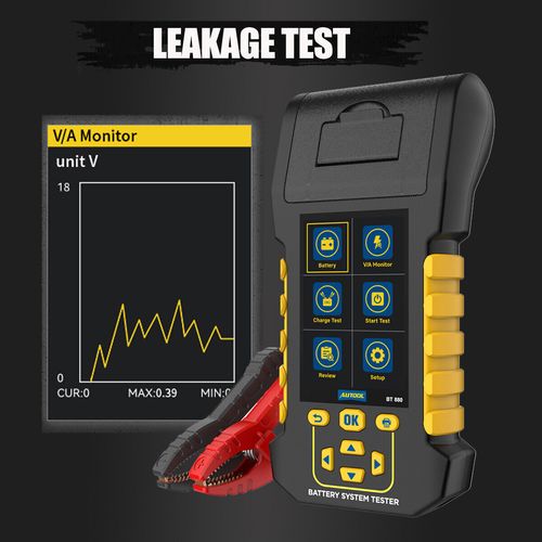 Car Battery Load Tester with Printer 12V 24V Digital Analyzer Charging Cranking  — image 6