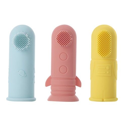 Baby Finger Toothbrush | 0-2 Years Infant Toddler Soft Silicone Teether BPA Free