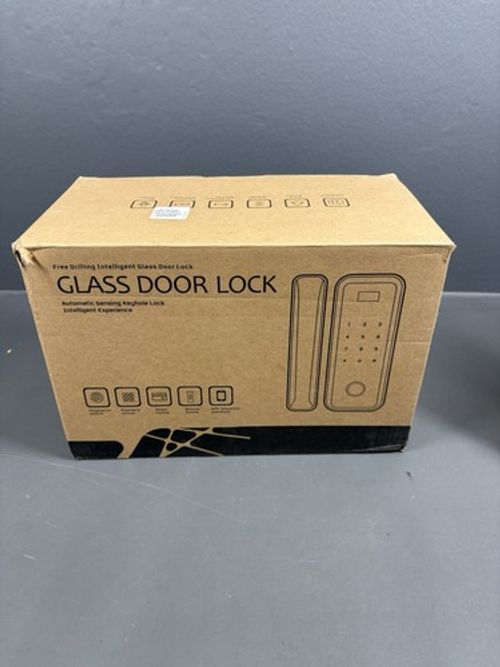 JD-669 Smart Glass Door Lock Biometric Fingerprint Keypad No-Drill Security Lock