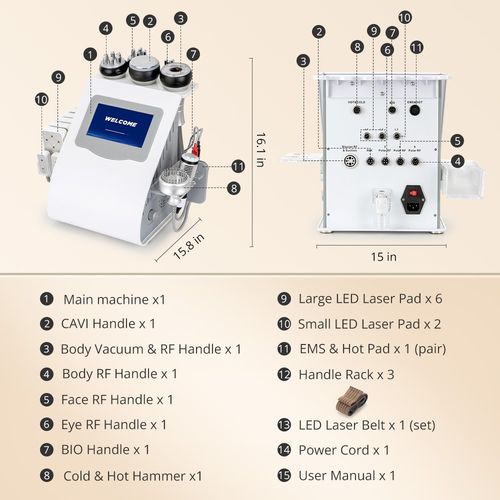 5/6/9/10 in 1 Beauty Machine for Body Massage Facial Skin Care Skin Lifting UK — image 6