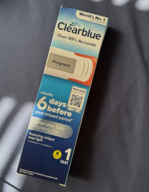 Clearblue 6 Days Early Pregnancy Test 1 Test – New & Sealed – Exp 30/06/2028
