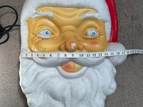 Light Up Electrical Santa Claus Face Christmas Decoration - Working — image 21
