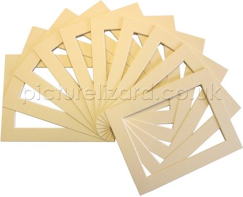 Square Picture Photo Mount Kits. Inc. Bevel edge mounts, Backing Boards and Bag