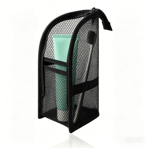 Standing Toiletry Bag, Portable Lightweight Travel Toiletry Bag, EVA Mesh