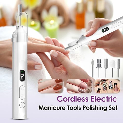 Professional Toe Nail Grinder For Thick Toenails Set Manicure Pedicure Drill Set — image 4
