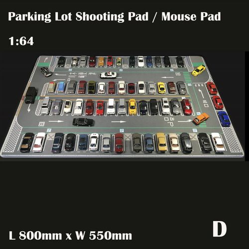 Diorama  1/64 Parking Lot Mat Model Car Scene Display Large Garage Toy Mouse Pad — image 4