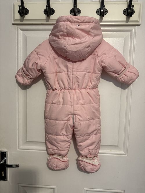 Tommy Hilfiger pink baby Girls snowsuit, size 68 (3–6 months) — image 9