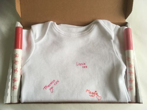 Personalise your own BABY GROW KEEPSAKE-Baby Shower Game-Babygrow Maternity Gift — image 3
