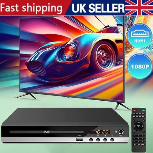 DVD Player HDMI 1080P Region Free with Remote Control USB Port,AV and HDMI Port#