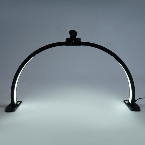 LED Eyelash Light, Half Moon Light for Nail Desk 38W Tabletop Dimmable Lamp — image 5